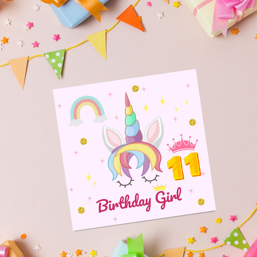 Magical Milestones: Unicorn Age-Wise Birthday Cards (Ages 1-15)
