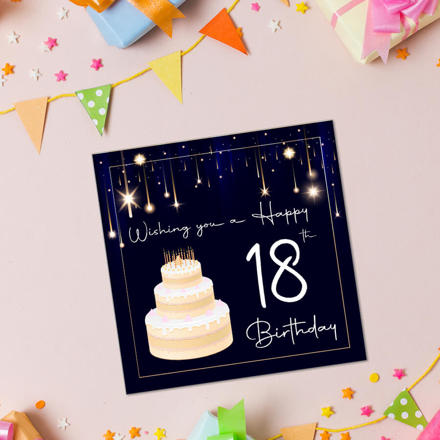 18th Birthday Greeting Card With Envelopes
