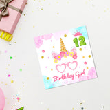 Magical Milestones: Unicorn Age-Wise Birthday Cards (Ages 1-15)