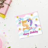 Magical Milestones: Unicorn Age-Wise Birthday Cards (Ages 1-15)