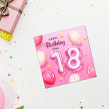 18th Birthday Greeting Card With Envelopes