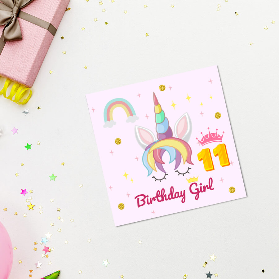 Magical Milestones: Unicorn Age-Wise Birthday Cards (Ages 1-15)