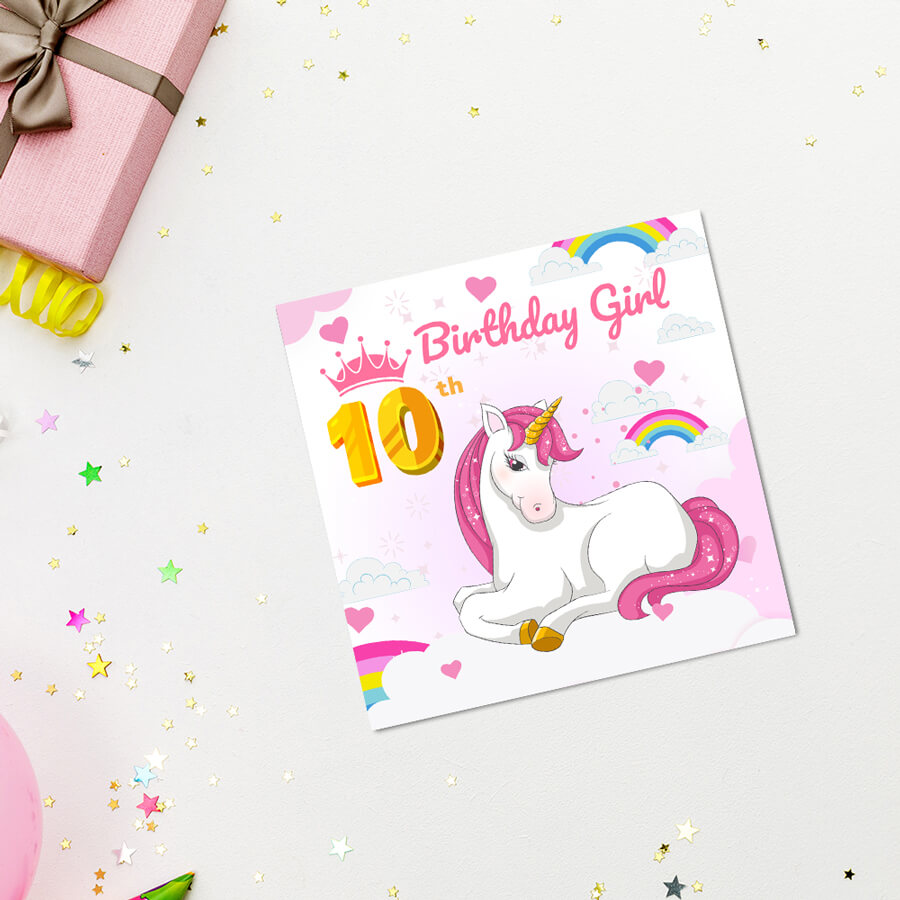 Magical Milestones: Unicorn Age-Wise Birthday Cards (Ages 1-15)