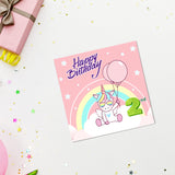 Magical Milestones: Unicorn Age-Wise Birthday Cards (Ages 1-15)