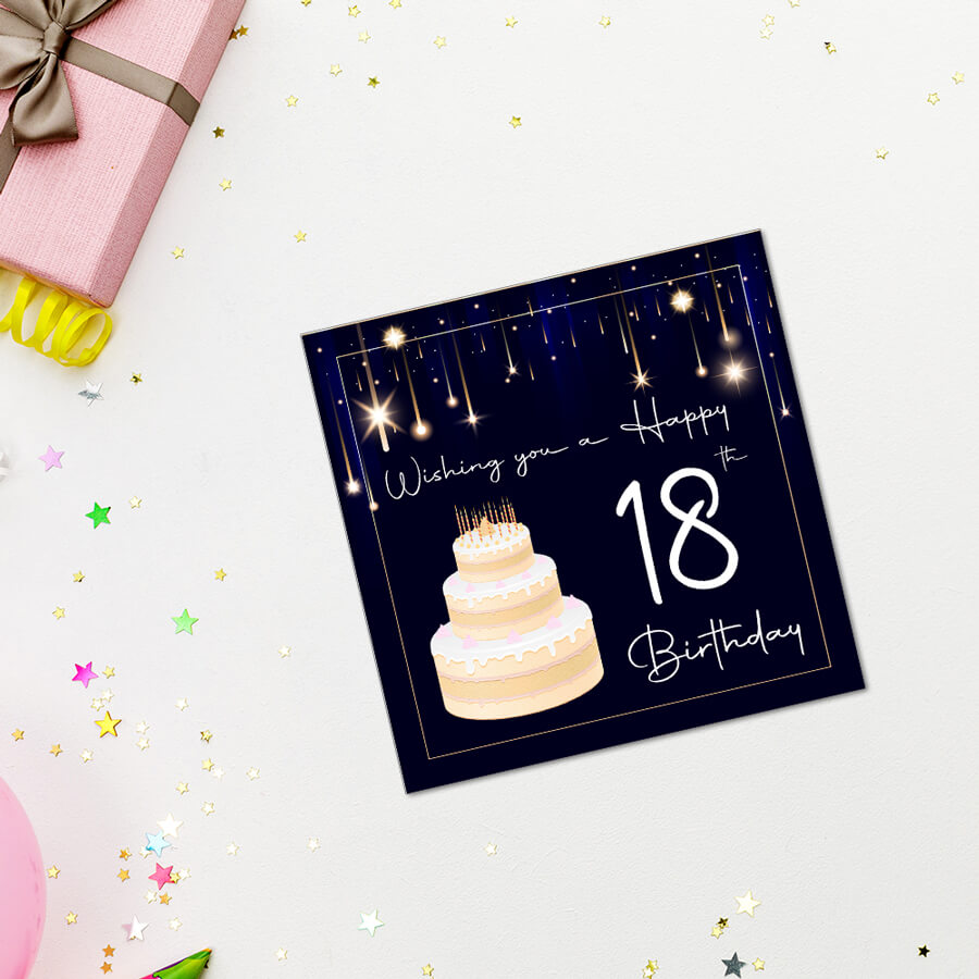 18th Birthday Greeting Card With Envelopes