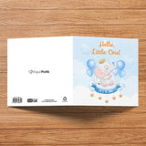 Welcoming Baby Card - Unisex Design for Boys and Girls