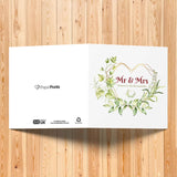 mrs & mrs wedding cards