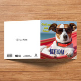 Dog Birthday Chill Out and Relax Greeting Card