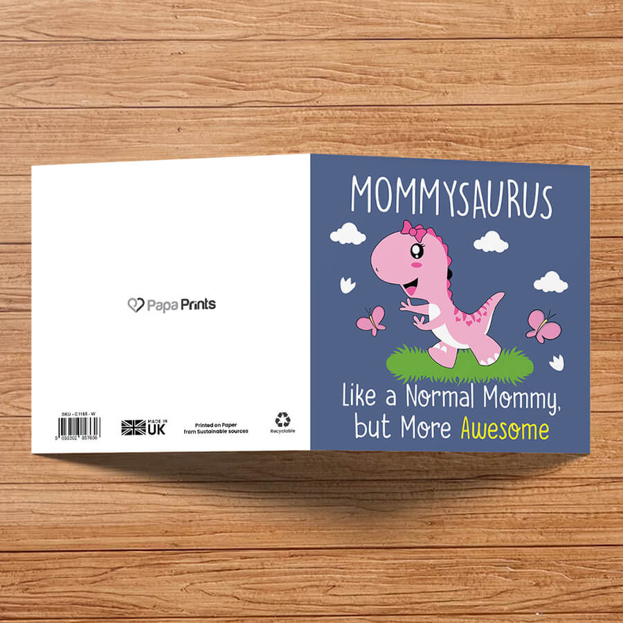 Cute Dinosaur Cards for Family
