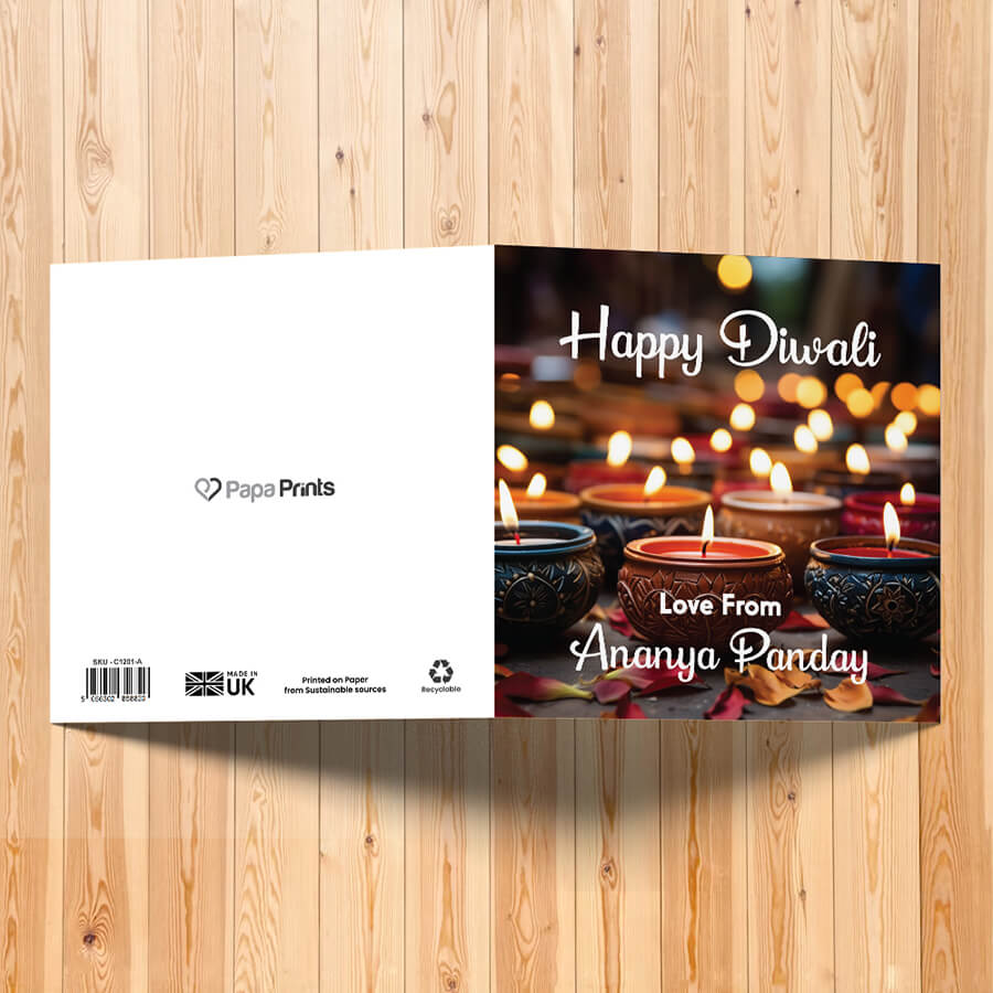Personalised Diwali Festival of Lights Card