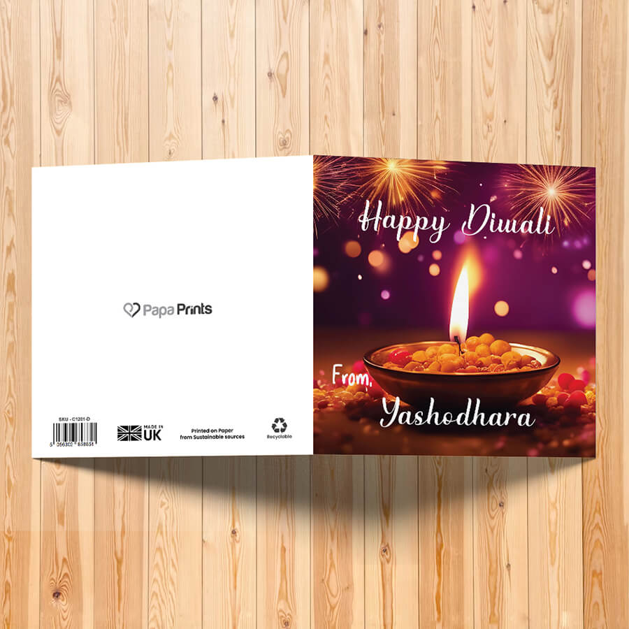 Personalised Diwali Festival of Lights Card