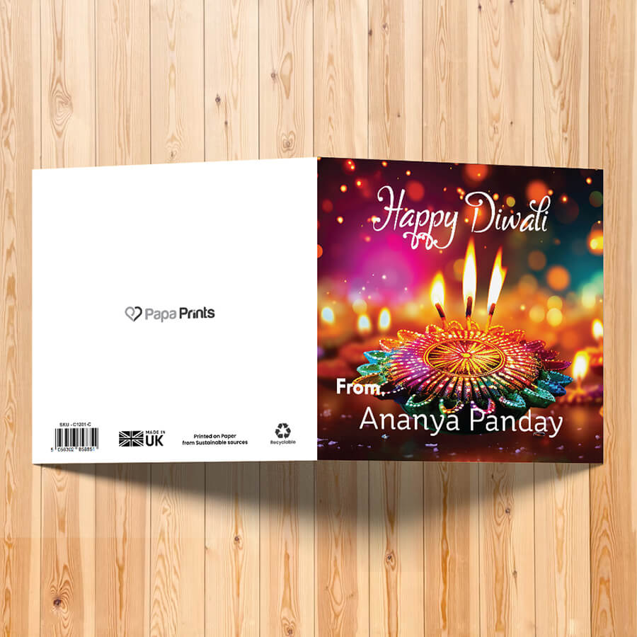 Personalised Diwali Festival of Lights Card