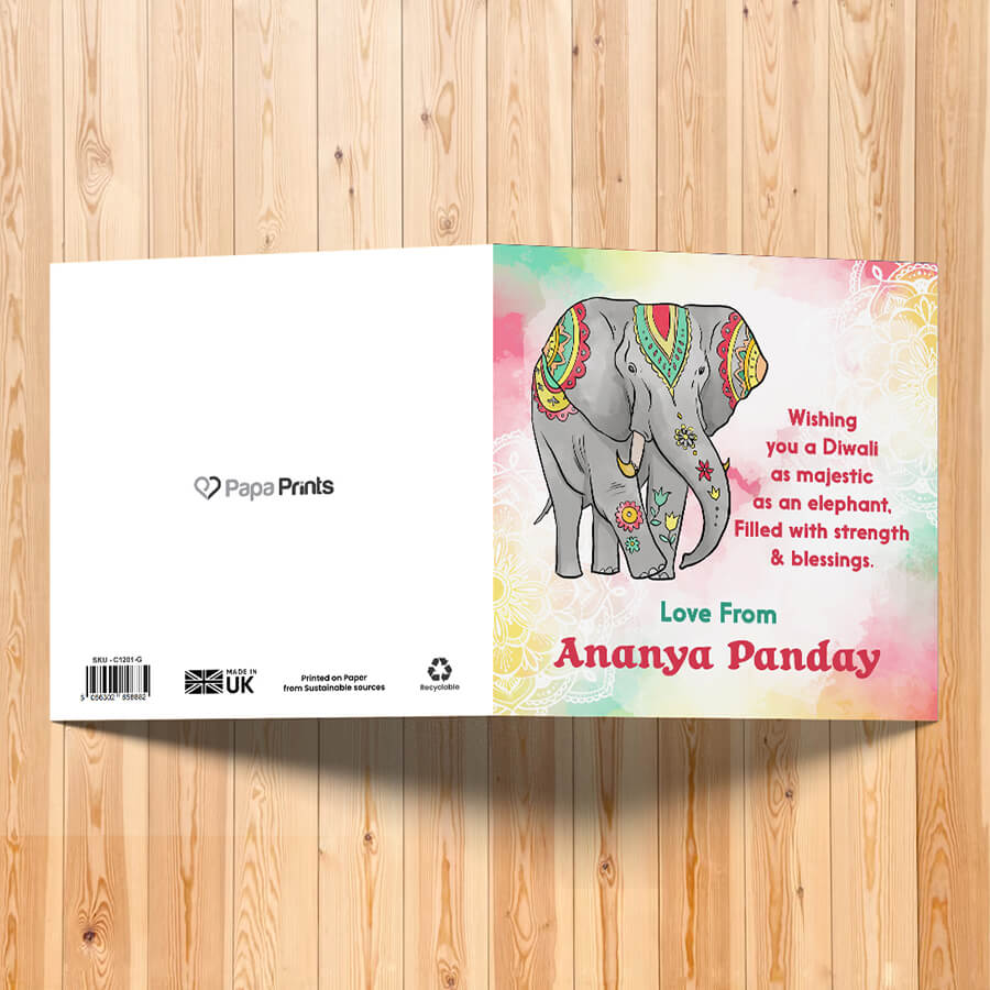 Personalised Diwali Festival of Lights Card
