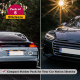 UK Number Plate Car Stickers for Europe