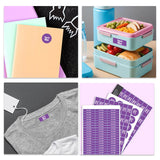 Jumbo Name Labels Pack - Plain Colours