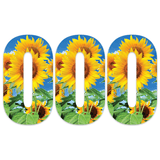Sunflower Bin Number Stickers