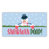 snowman poop stickers