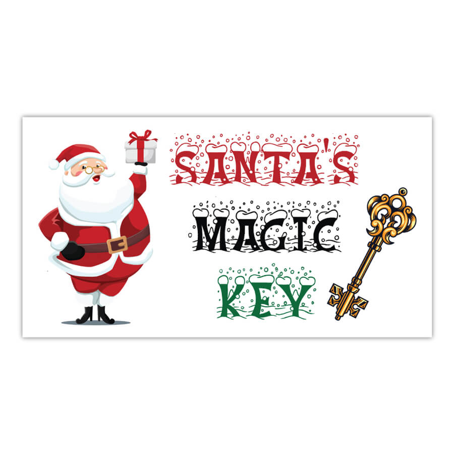 Santa Magic Key stickers