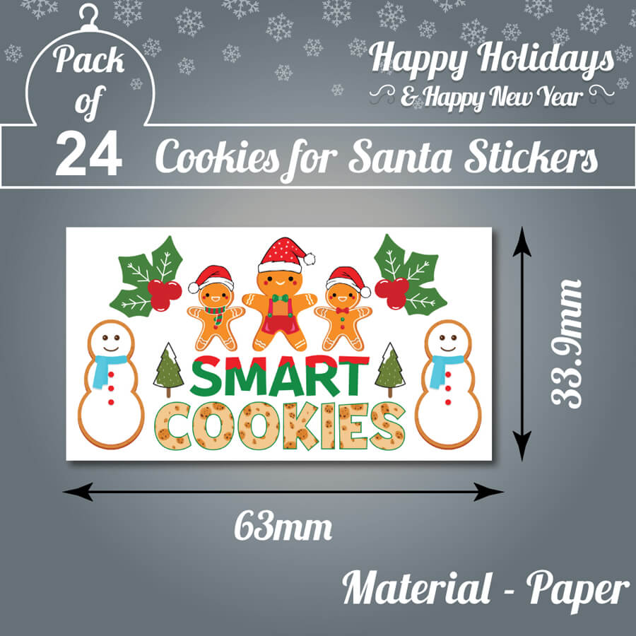 cookies for Santa labels
