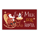 Milk for Santa stickers