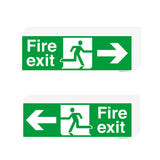 Fire Exit Directional Arrow Sign Stickers