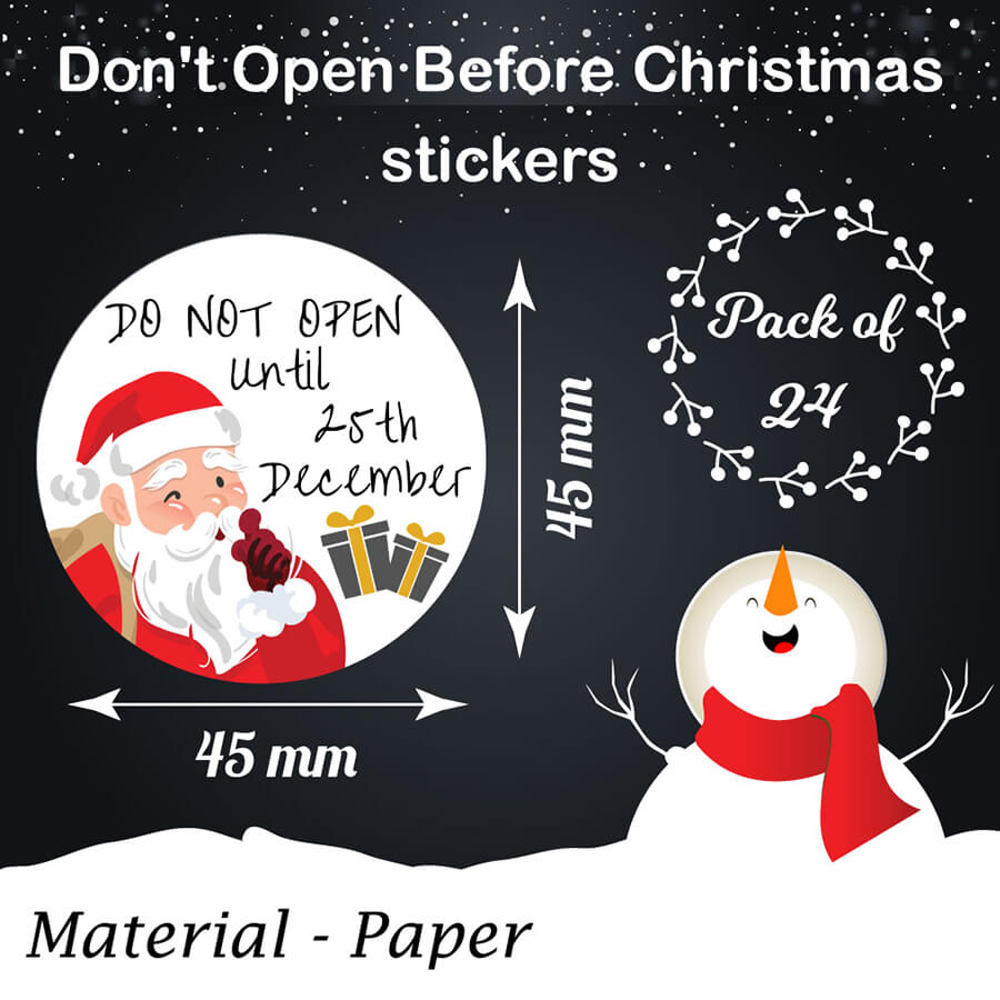 Holiday sticker