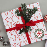 Christmas Stamp Sticker - Round - Post Office