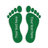 Green Left & Right Shoe Labels 