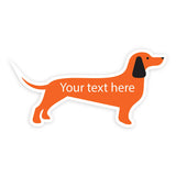 Name Labels -  Dog Custom Shape