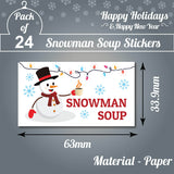 holiday snowman soup tags