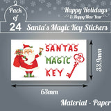 Holiday magic key sticker