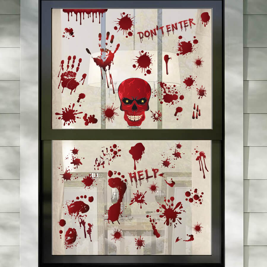 Halloween Blood Drips Window Stickers – papaprints
