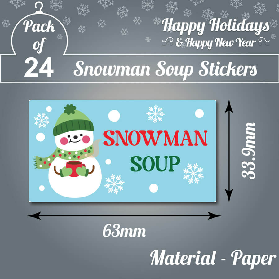 Winter soup treats sticker
