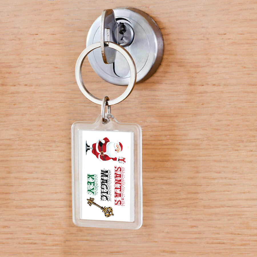 Christmas Santa Key labels