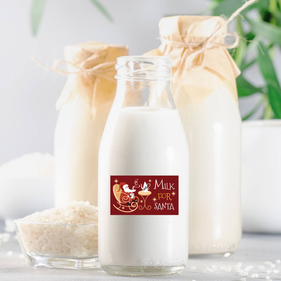 Magical milk for Santa sticker
