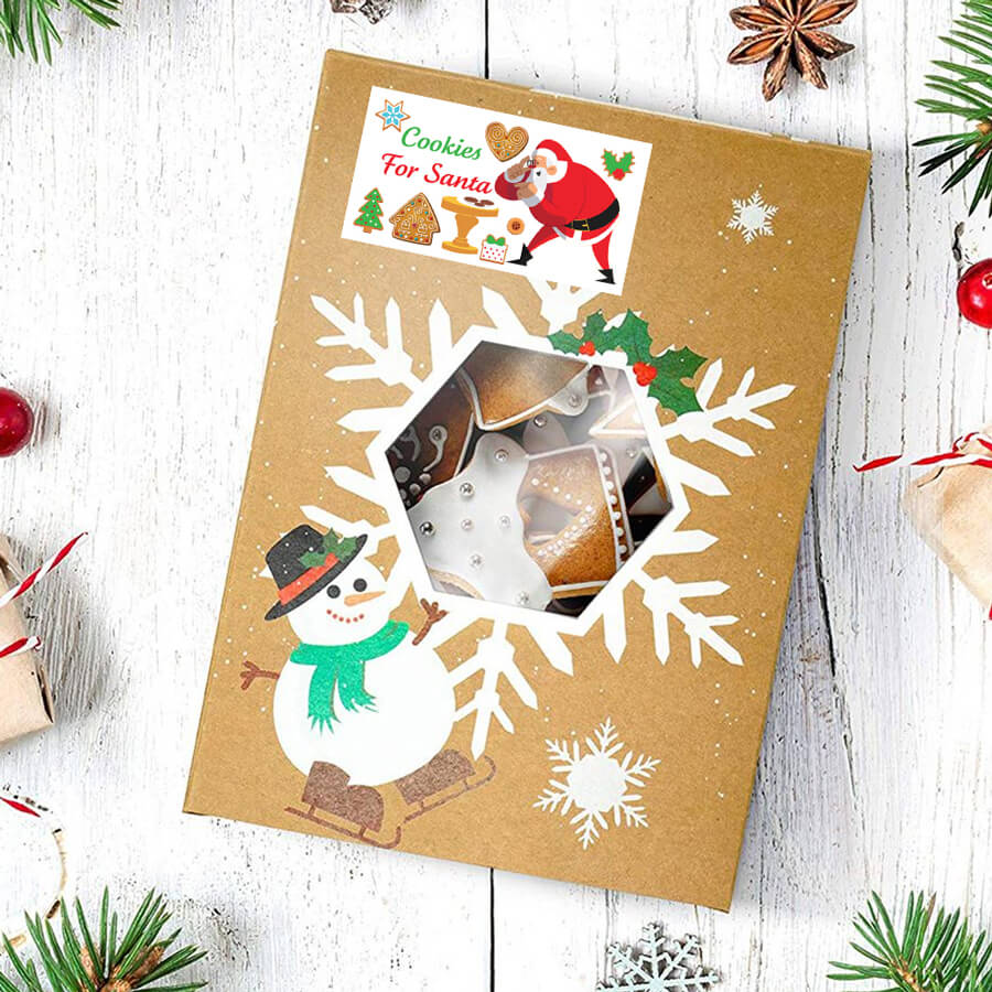santa cookies stickers
