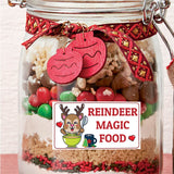 Glitter reindeer food sticker