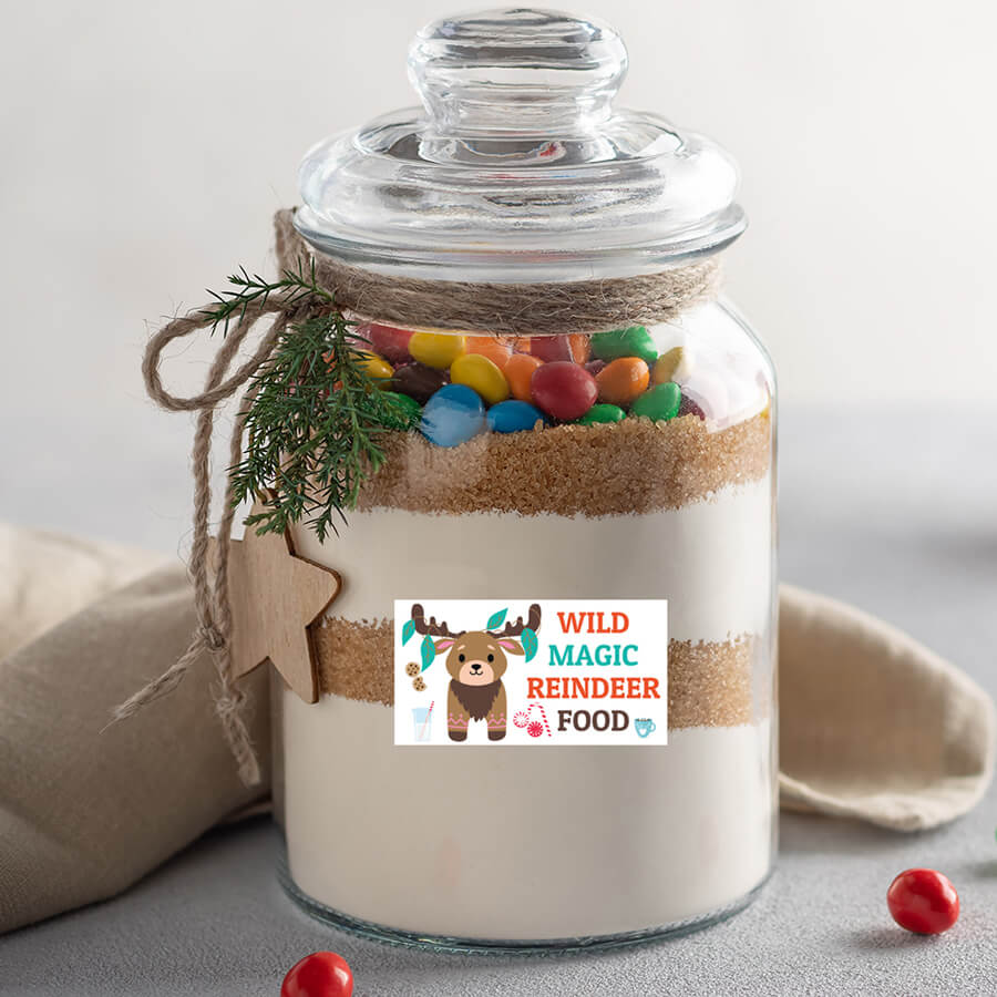 reindeer food bag labels