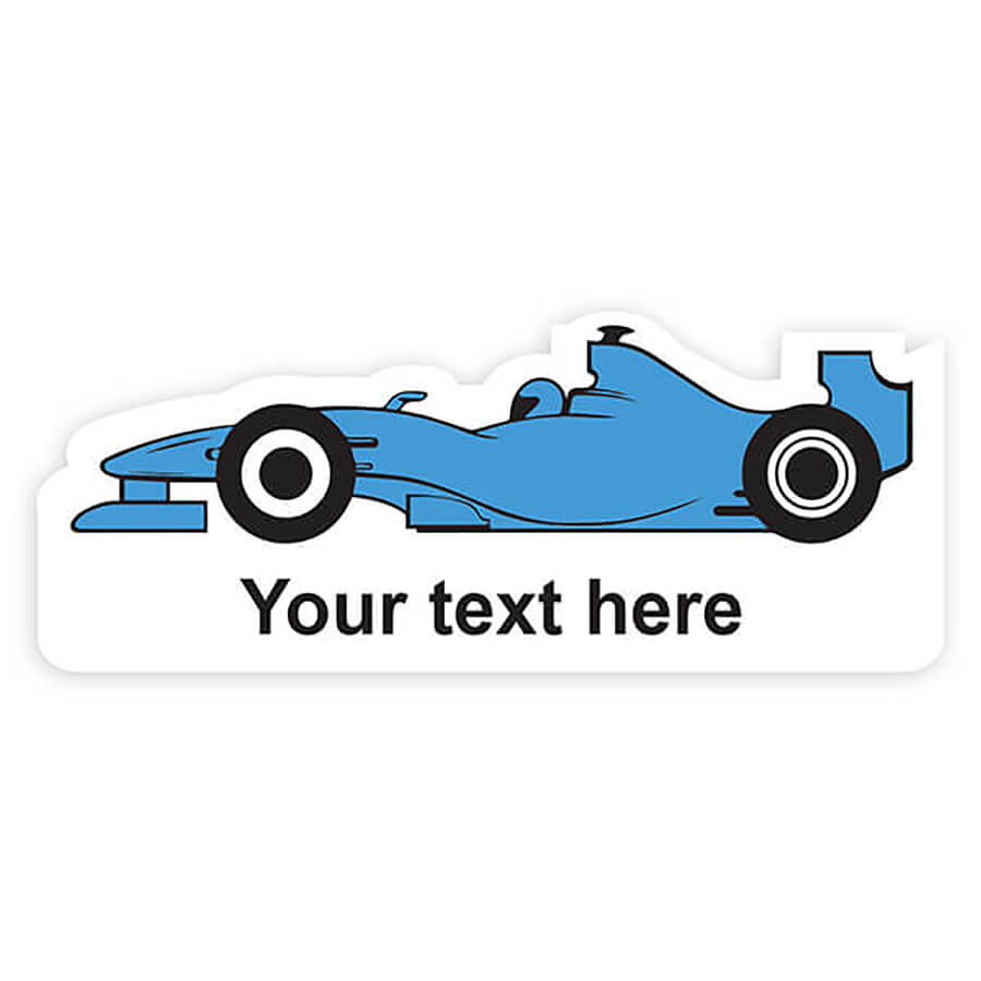 Name Label -  Car Custom Shape