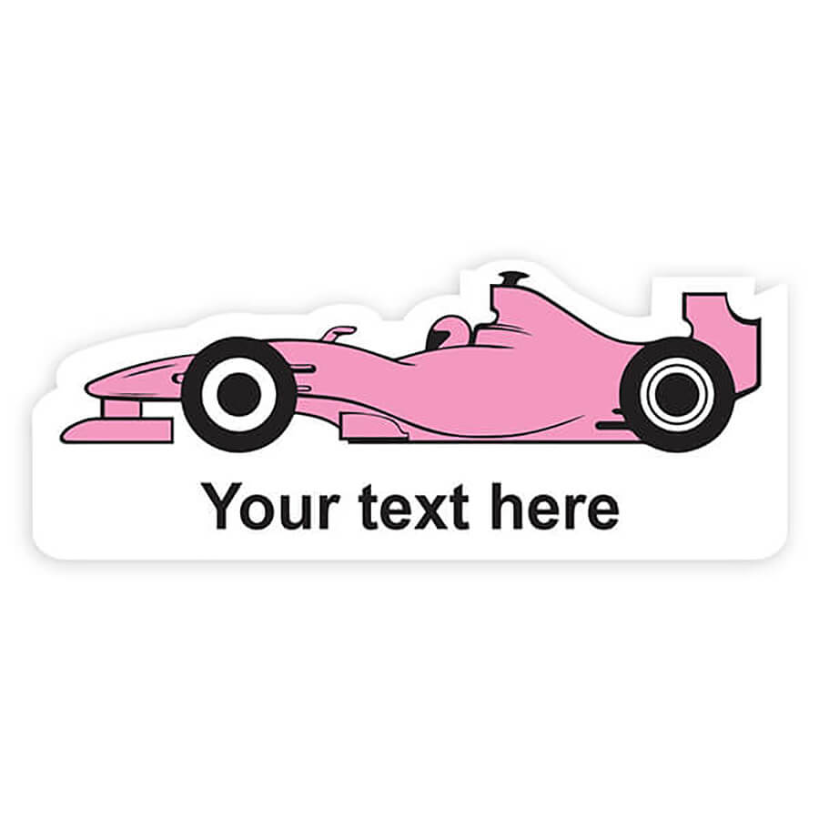 Name Label -  Car Custom Shape