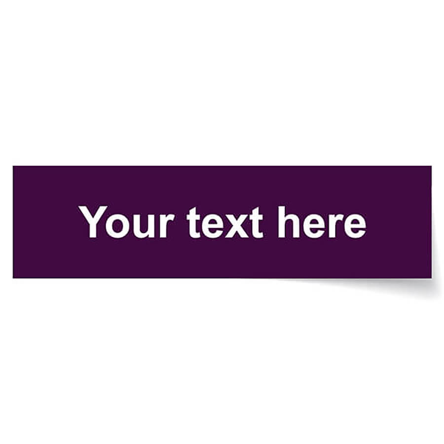 Name Labels - Plain Medium