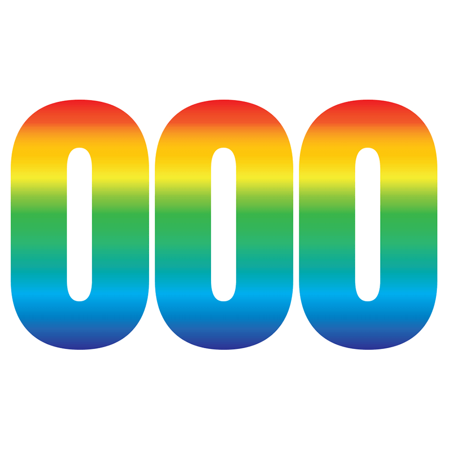 Rainbow Wheelie Bin Number stickers