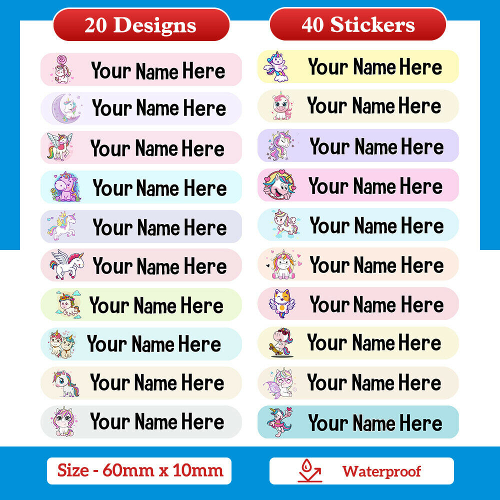 Name Labels - Mini Pack