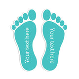 Turquoise Left & Right Shoe Labels 