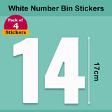 White Wheelie Bin Labels