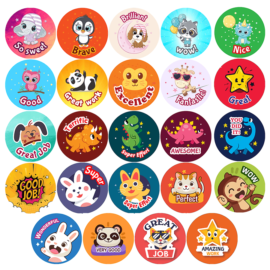Cutest Animal theme Reward Stickers
