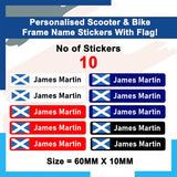 Scotland Bike Name Sticker
