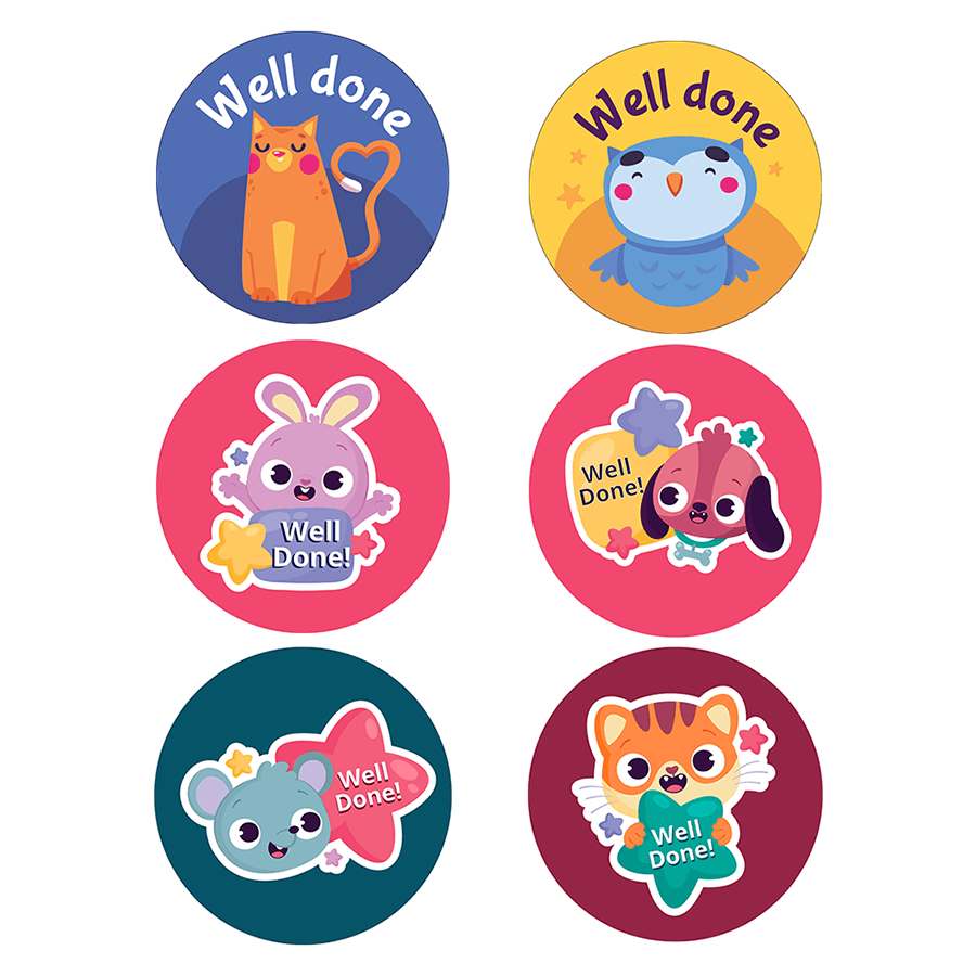 Well Done Reward Stickers