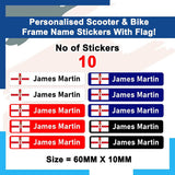 Personalized Northern Ireland Flag Name Sticker