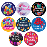 Balloon Happy Birthday Stickers